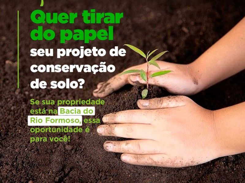 IASB e parceiros iniciam ações para conservação do solo na Bacia do Rio Formoso